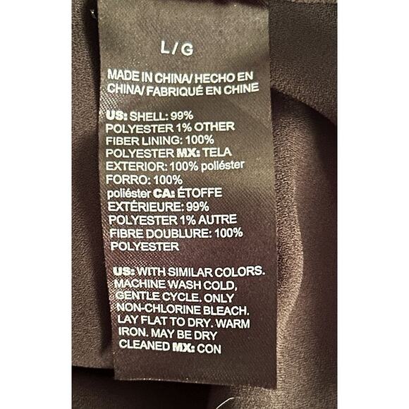 NWT White House Black Market Sleeveless Tie Back Red & Black Halter Top Large - Picture 6 of 6